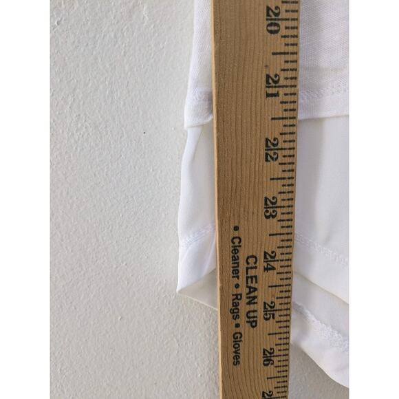 Sanctuary Women's Blouse 100% Linen Tunic Tank Top V Split Neck White Size XS - Picture 5 of 8